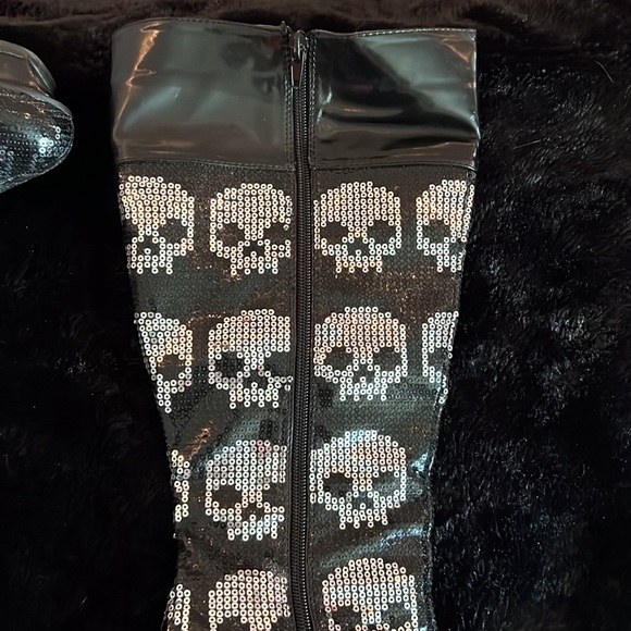 Iron fist skull sequence stripper platform boots - Picture 5 of 16
